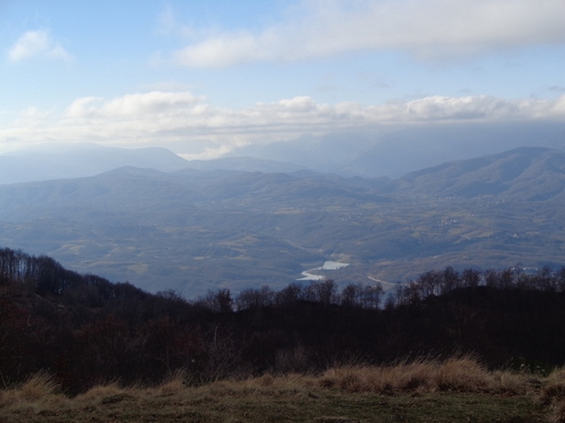 Il Lago di Scandarello dall'alto