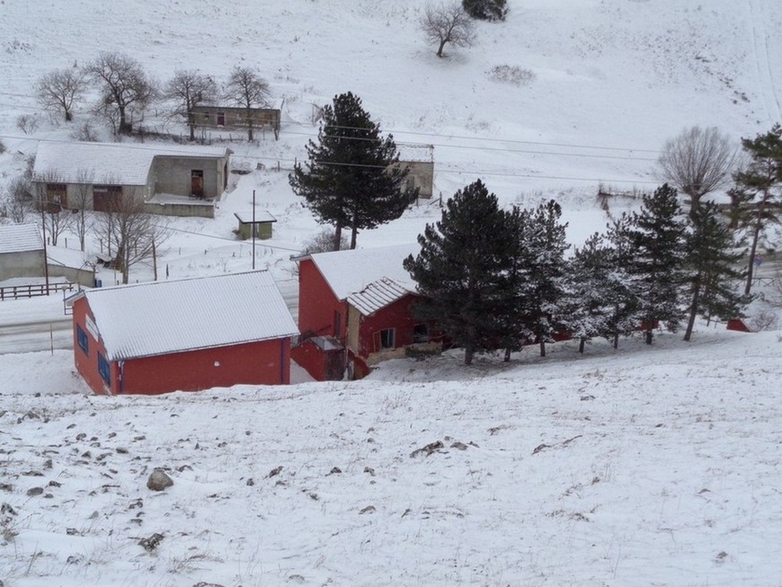 La Casa Cantoniera dall'alto