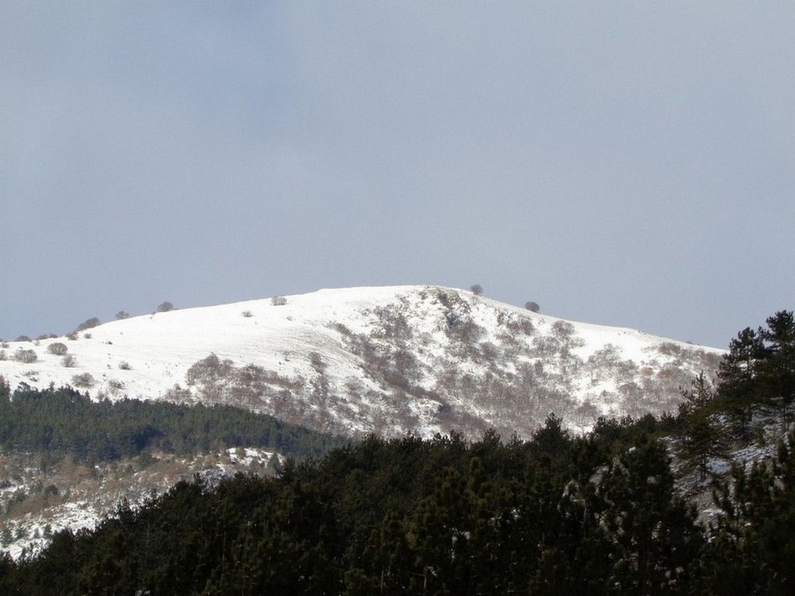Il Monte Pago raggiunto visto dalla Valle