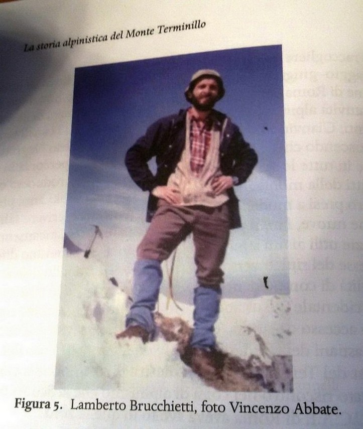 Il Primo a realizzare il Canale 1° (Maggio foto tratta dal libro di Vincenzo ABBATE " Monte Terminillo")