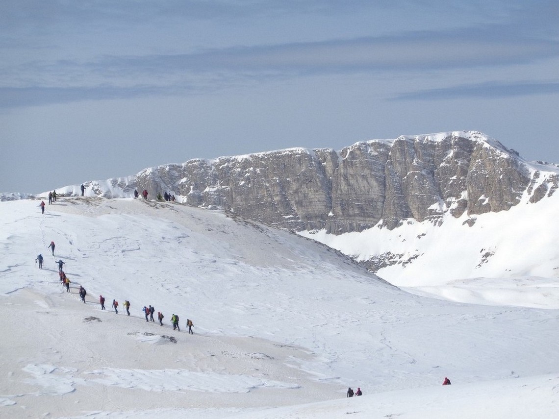 Verso l'Anticima Est di Cimata di Pezza 2074m