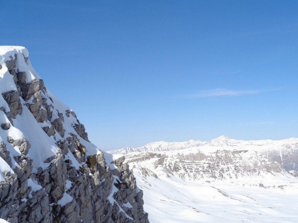 Uno sguardo verso la Catena del Gran Sasso