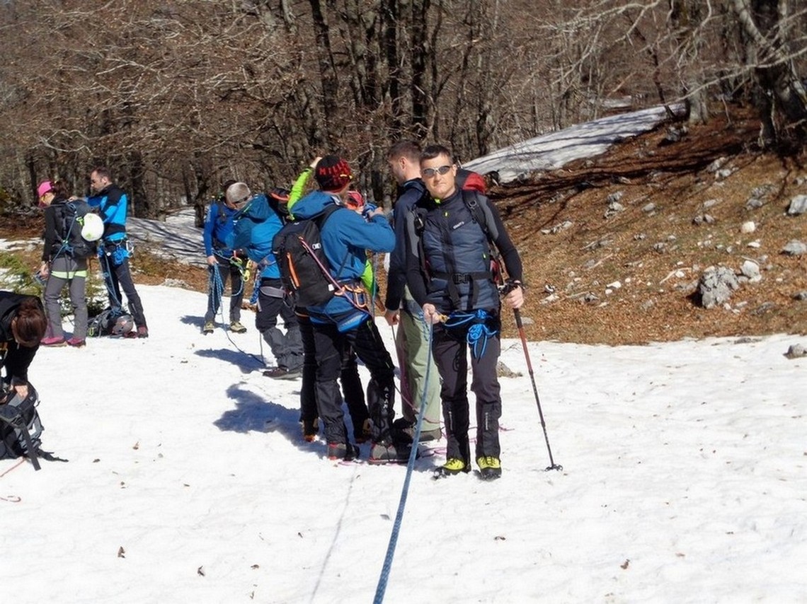 Fulvio compagno di cordata in prova