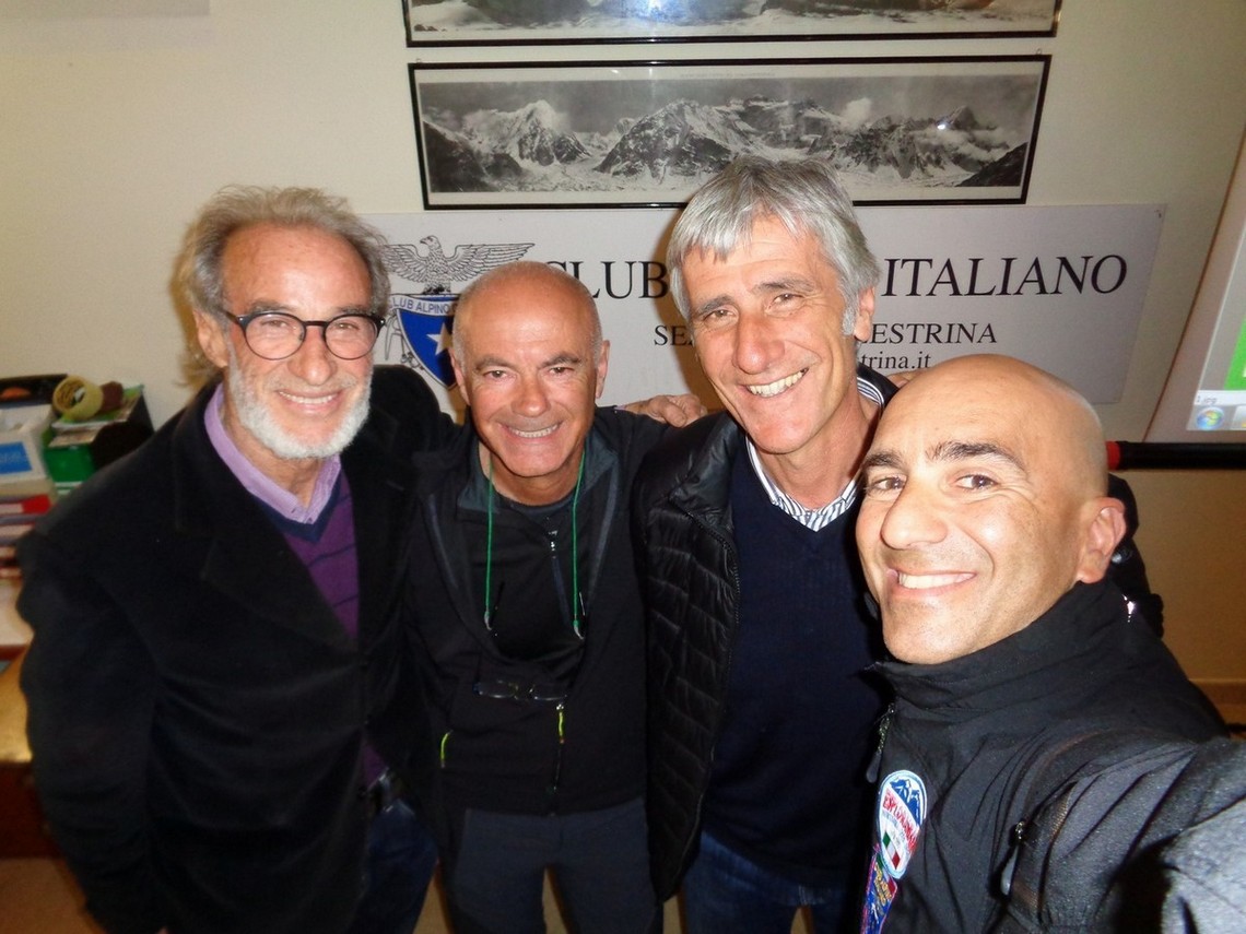 Da sinistra 3 Grandi: Gasbarri-Albrizio-Abbate