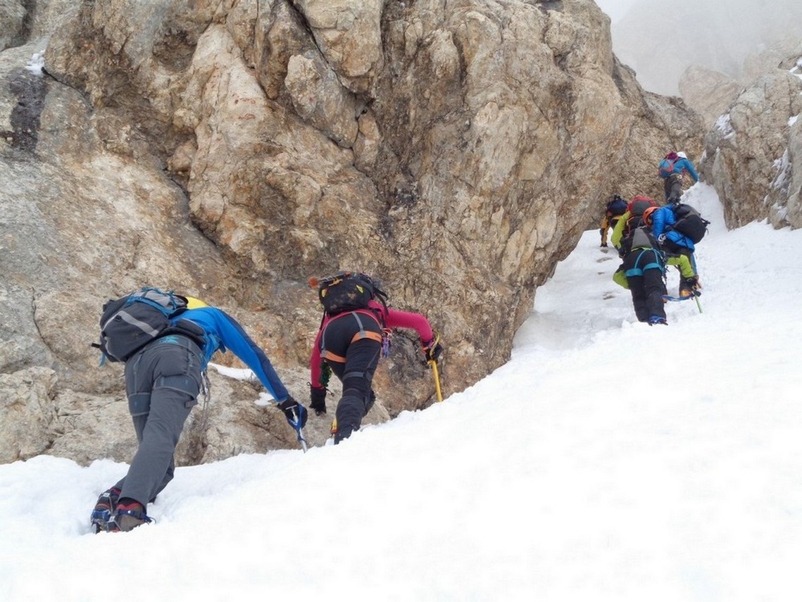 Passaggio anche roccioso