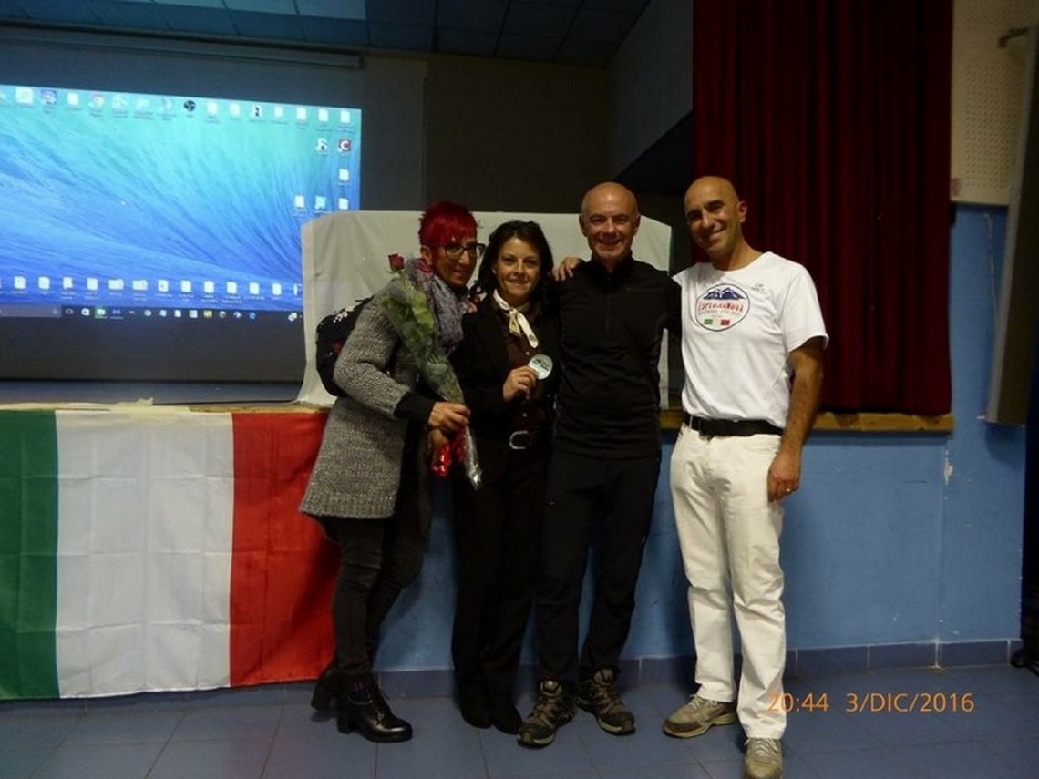 Roma, 3 Dicembre 2016 Roberta CAPANNOLO con lo Scudetto delle 100 Cime