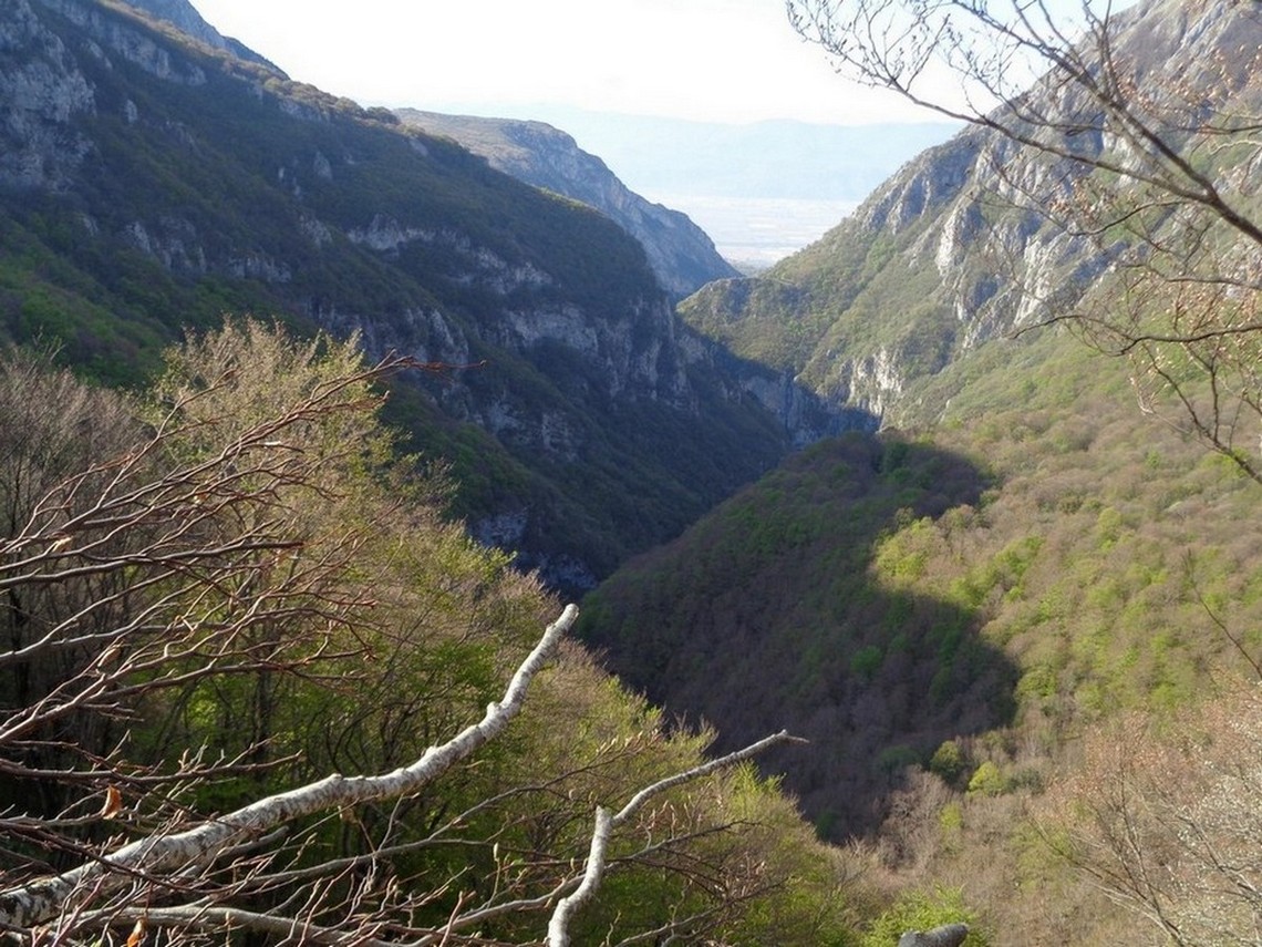 Le Gole di Celano dall'alto