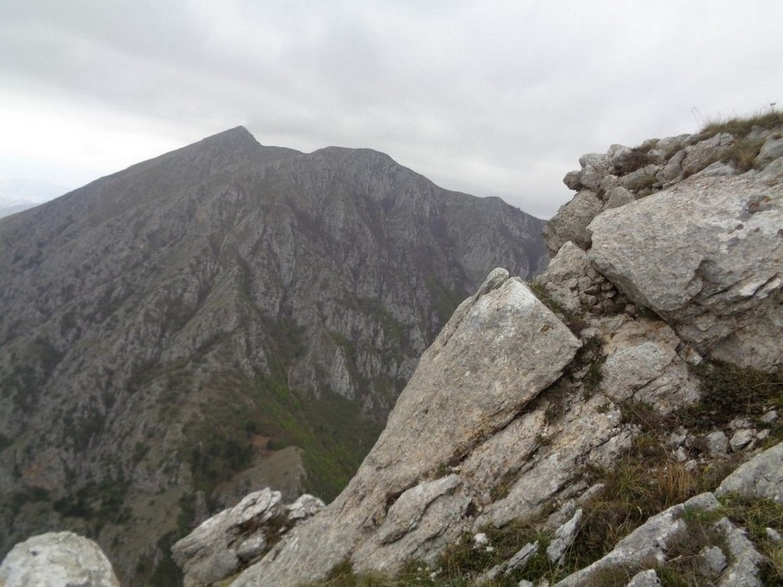 Particolare del Monte Tino in fondo