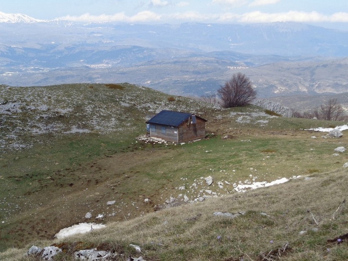 Il rifugio per l'avvistamento dei Camosci