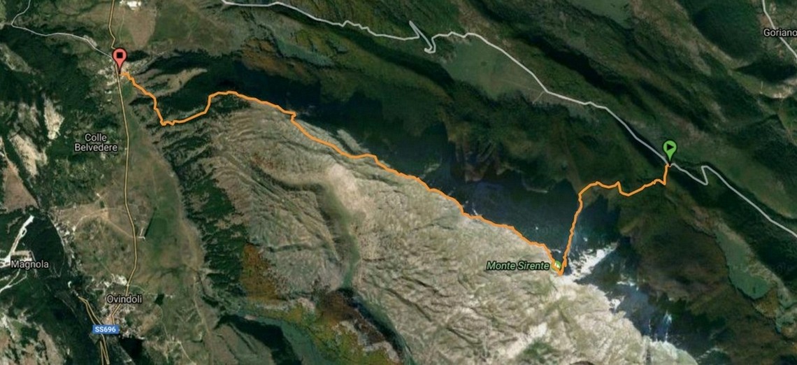 Tutto il percorso fatto dal mio GPS