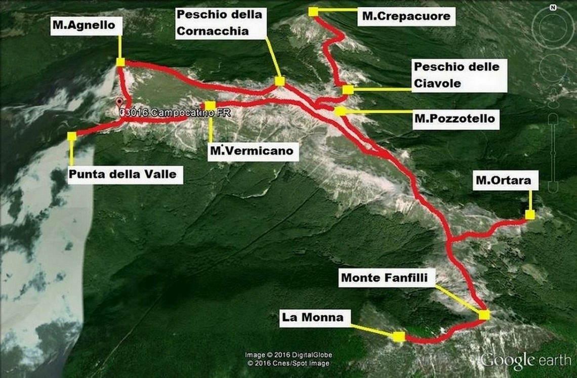 Il percorso che ho fatto nel 2016 ideato da Claudio CECILIA
