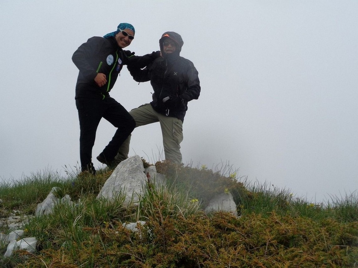 Con Riccardo RIC PORRETTA (Accompagnatore CAI di Roma) sulla Cima di Monte Rotondo 1811m
