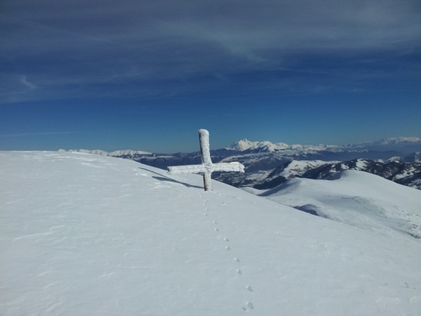 27 Gennaio 2013 da solo sulla Cima del Cambio