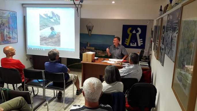 Lo scrittore e alpinista Marco Noto