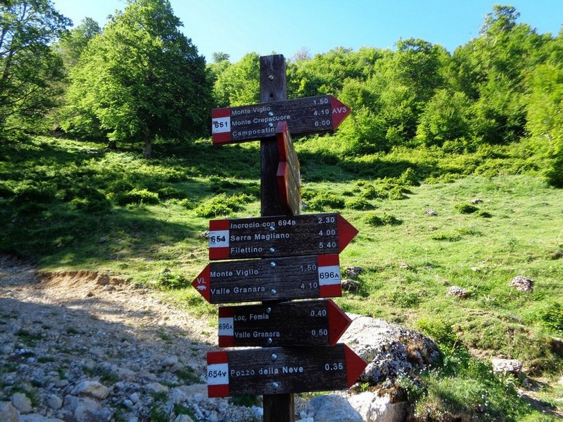 Tabellonistica nei pressi della Fonte della Moscosa