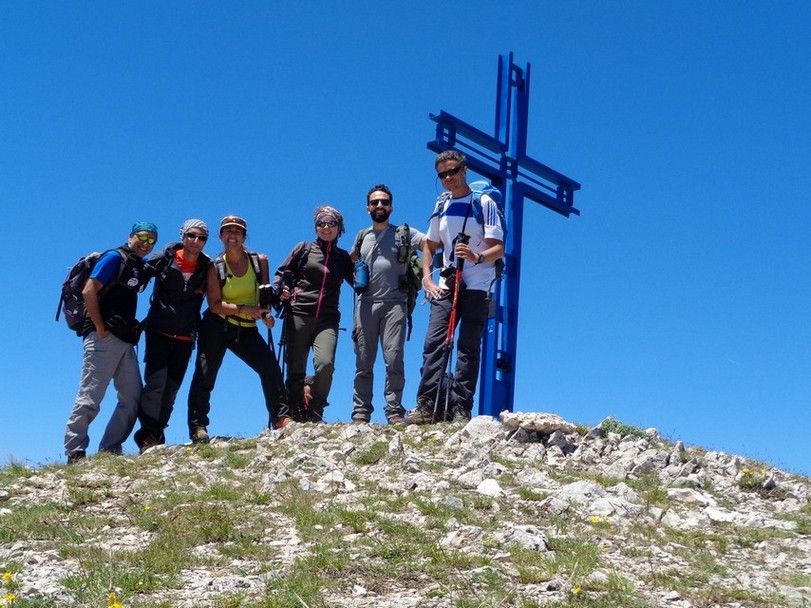Tutti insieme sulla cima con i miei famosi autoscatti
