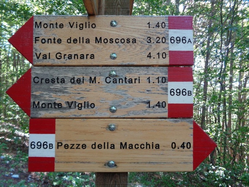 Le indicazioni che si incontrano