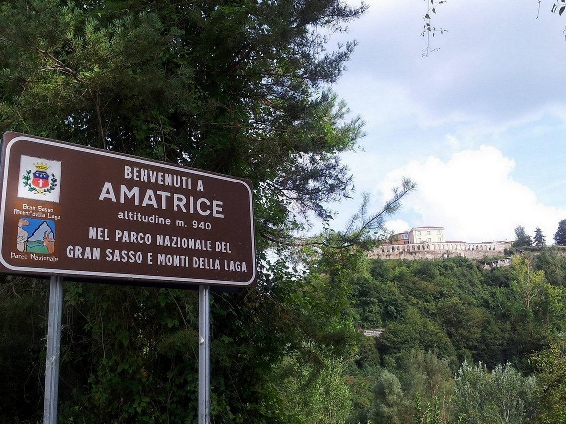L'Entrata di Amatrice prima del Terremoto