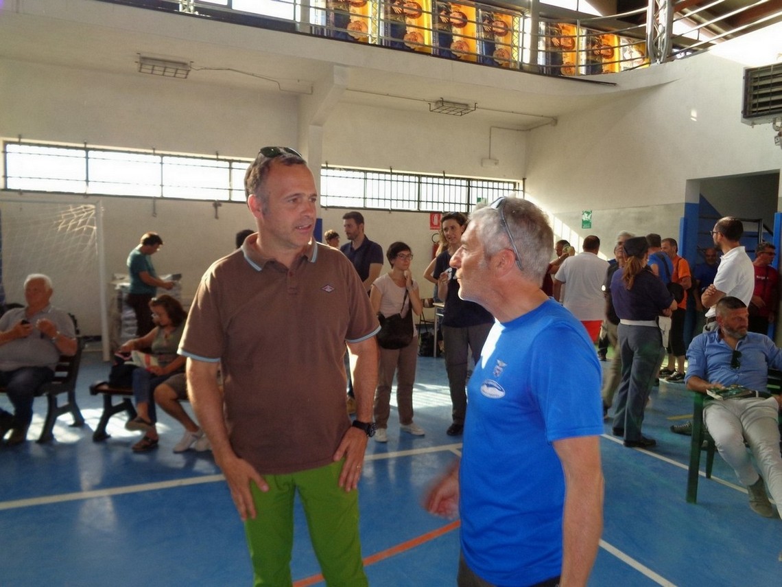 Paolo Demofonte (Segretario CAI Amatrice) con Tanzi