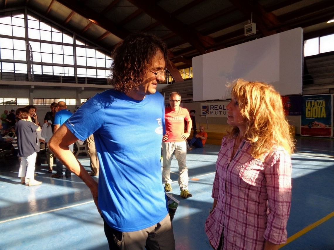 Marco Salvetta (Past President CAI Amatrice) con Ines