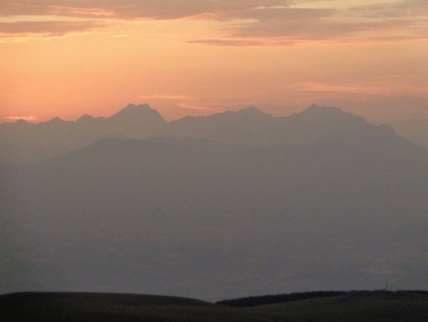 Tramonto sul Gran Sasso D'Italia