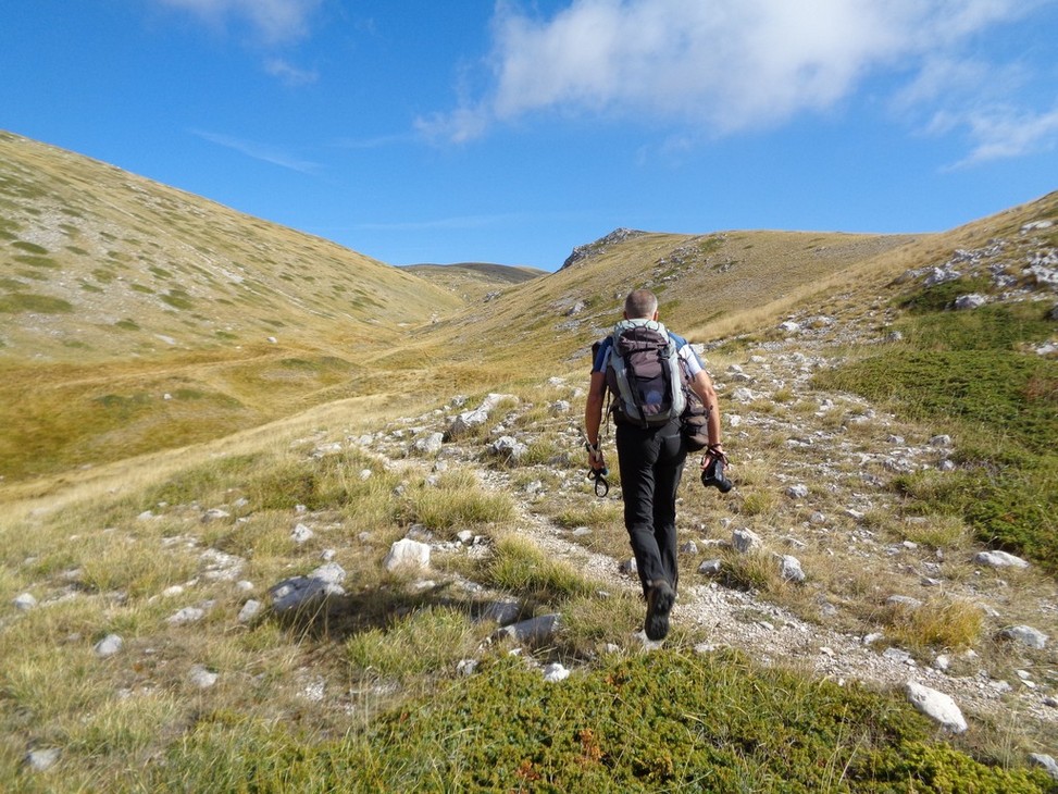 Verso gli Altipiani che guardano Roccaraso