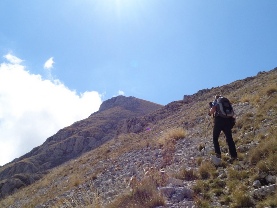 Prima pettata verso la Sella