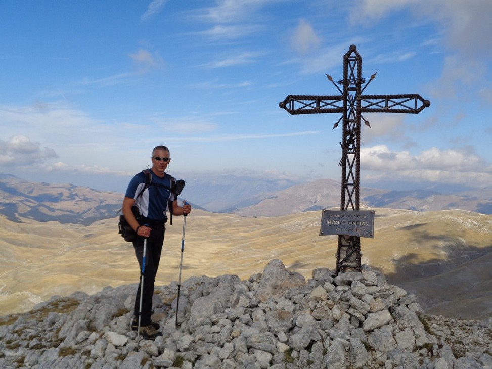 Marco Sances sulla Cima del Greco