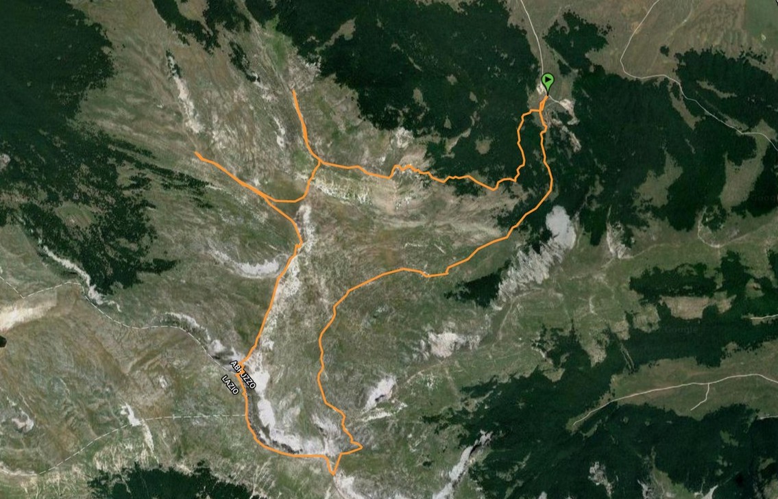 La traccia del percorso del mio GPS