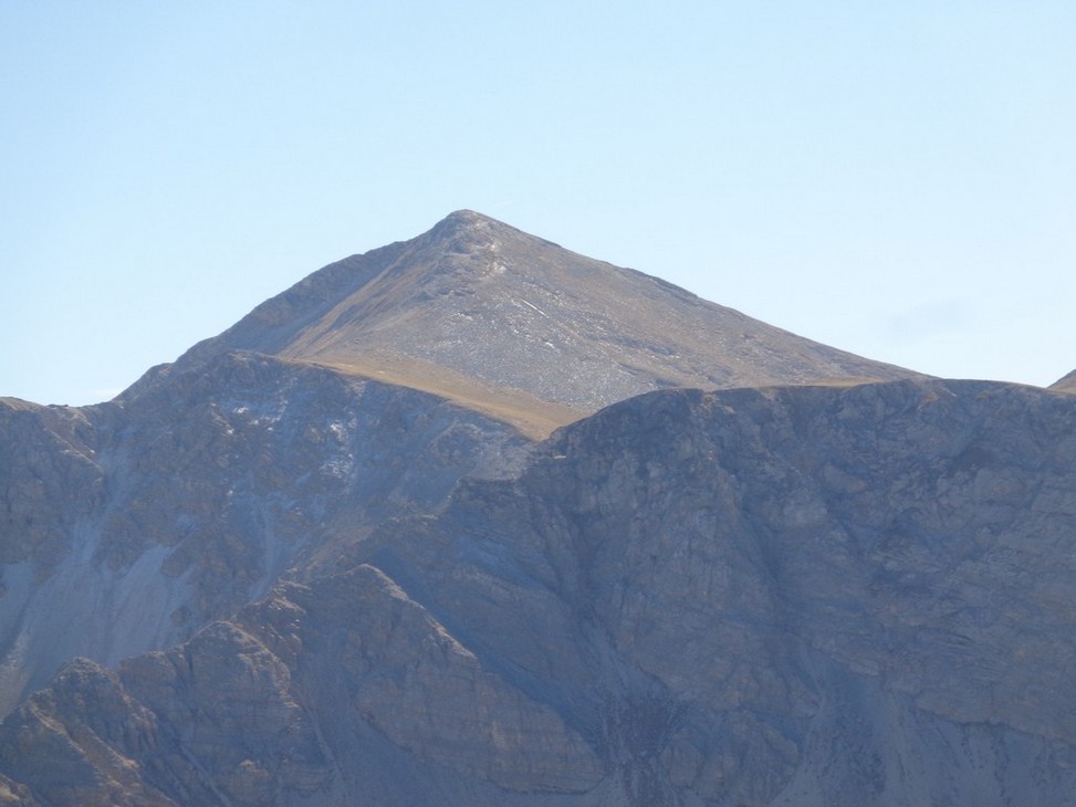 Primo piano della Cima del Velino