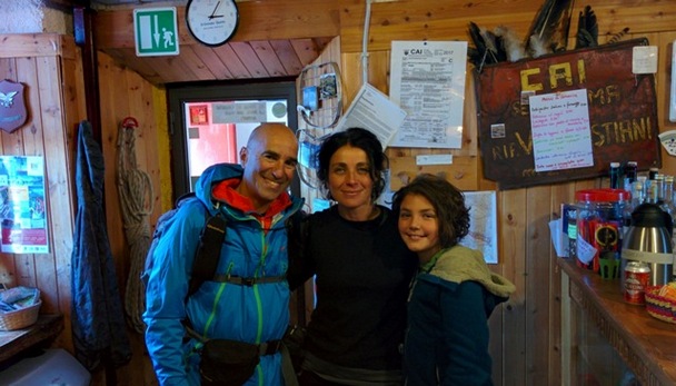 Con Eleonora Saggioro e la figlia