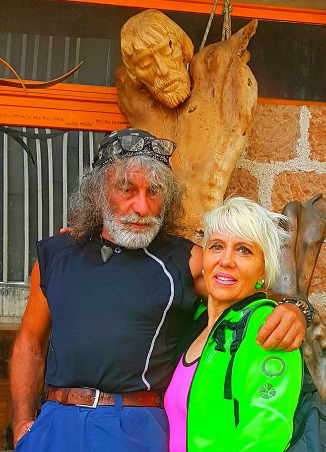 Con Mauro Corona