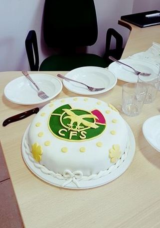La torta donata da Angelamaria in onore di Alfonso Paone