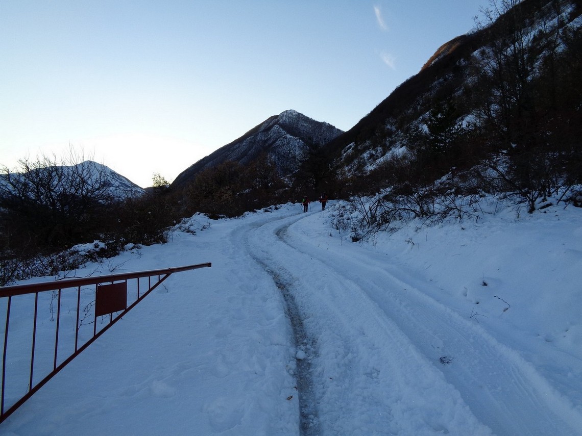 L'ingresso della famigerata Strada di Ruella