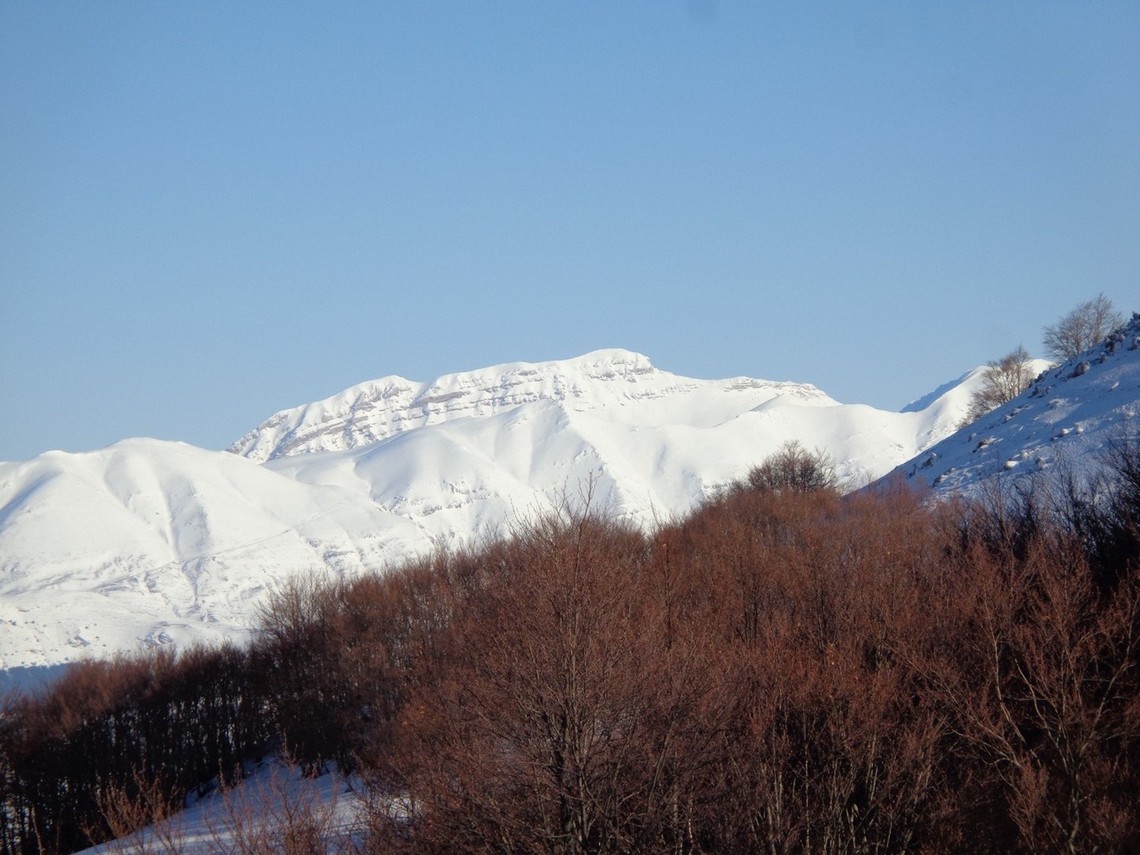 Primo piano del Monte Corvo