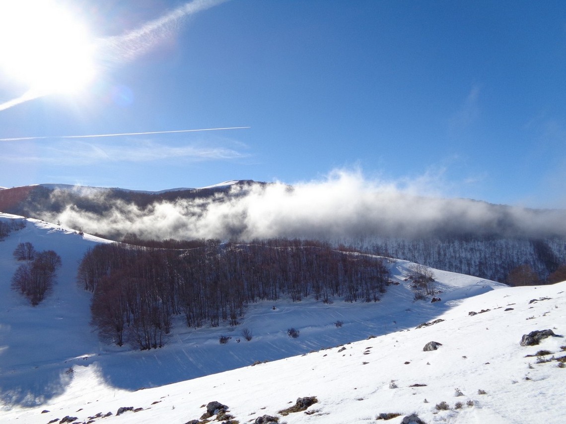 Correnti ascensionali in quota sulla cresta