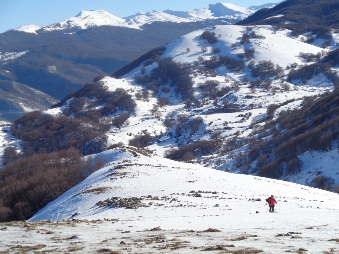 Inizia la cresta verso la Cima del Monte La Piaggia