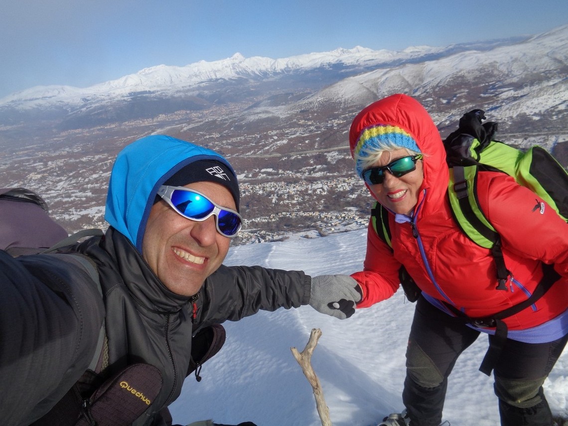 Selfie di Cima con vento infernale