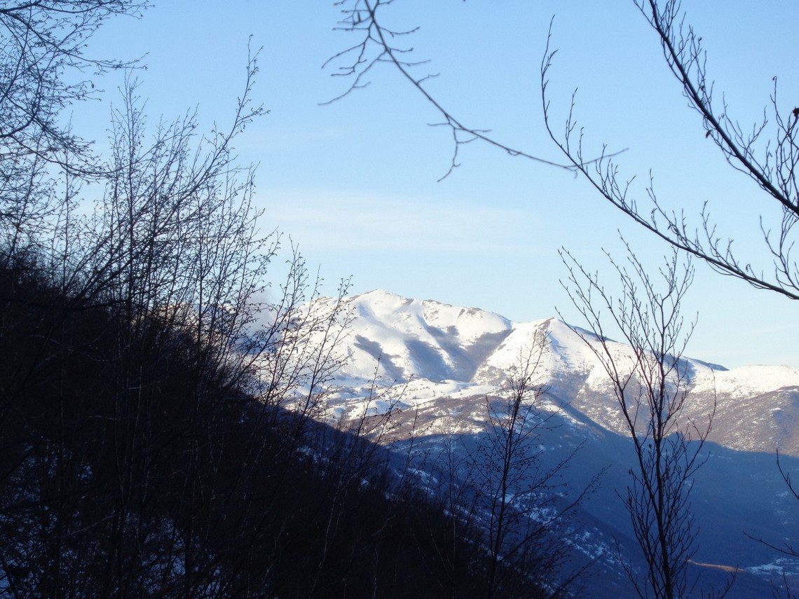 Il Monte Calvo illuminato