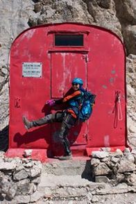 Tiziana al Bivacco Bafile
