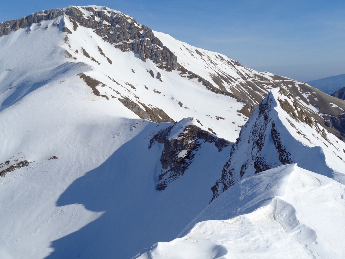 La famosa Forcella della Neve o Forca di Cervara