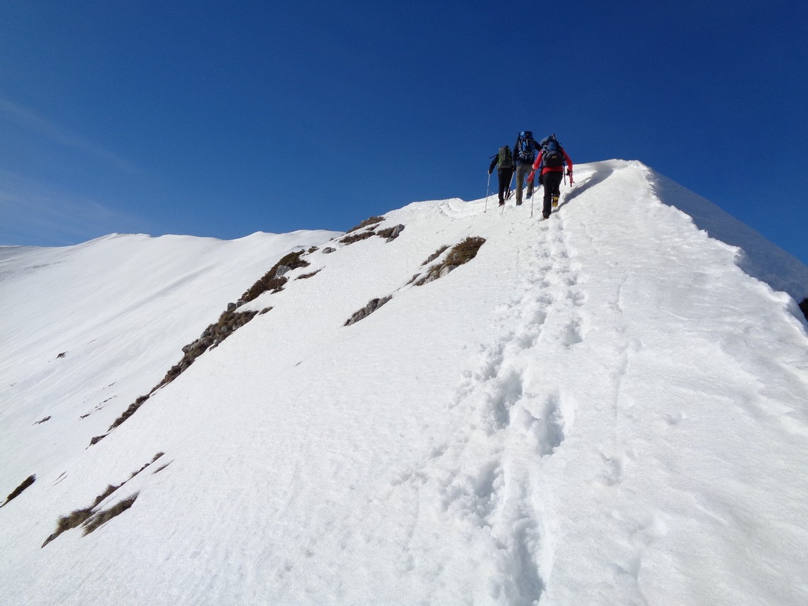Si ripercorre la Forca di Cervara