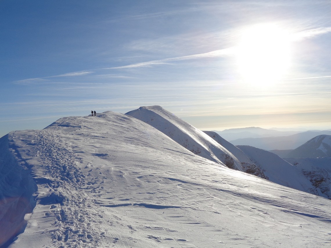 Si risale verso il Monte Bove Sud