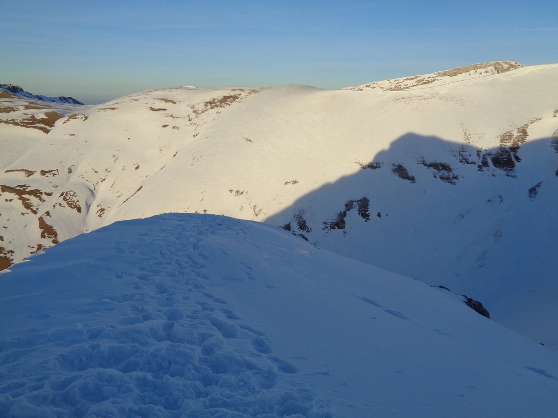 Una cresta che scende dal Bicco