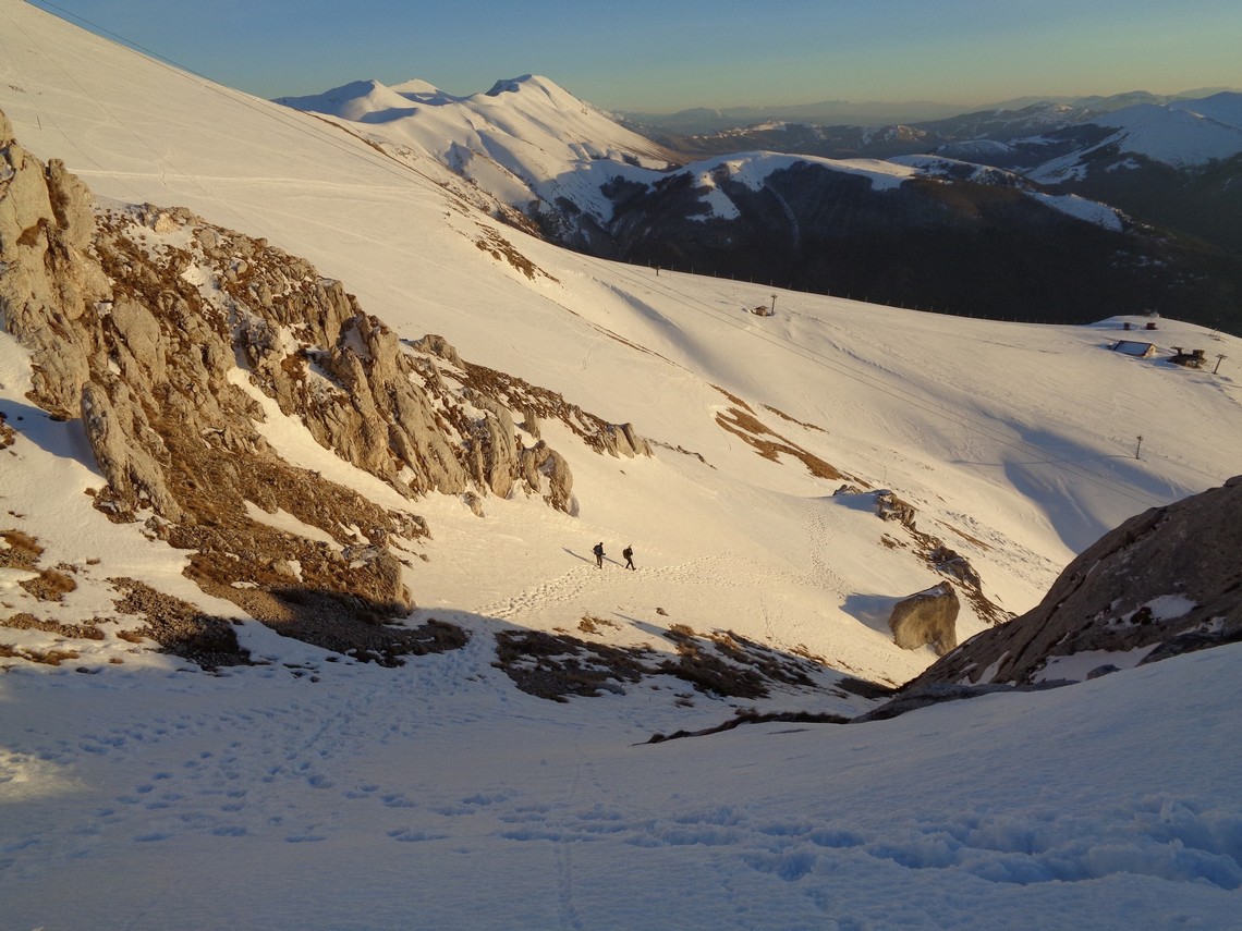 Il Traverso verso il basso