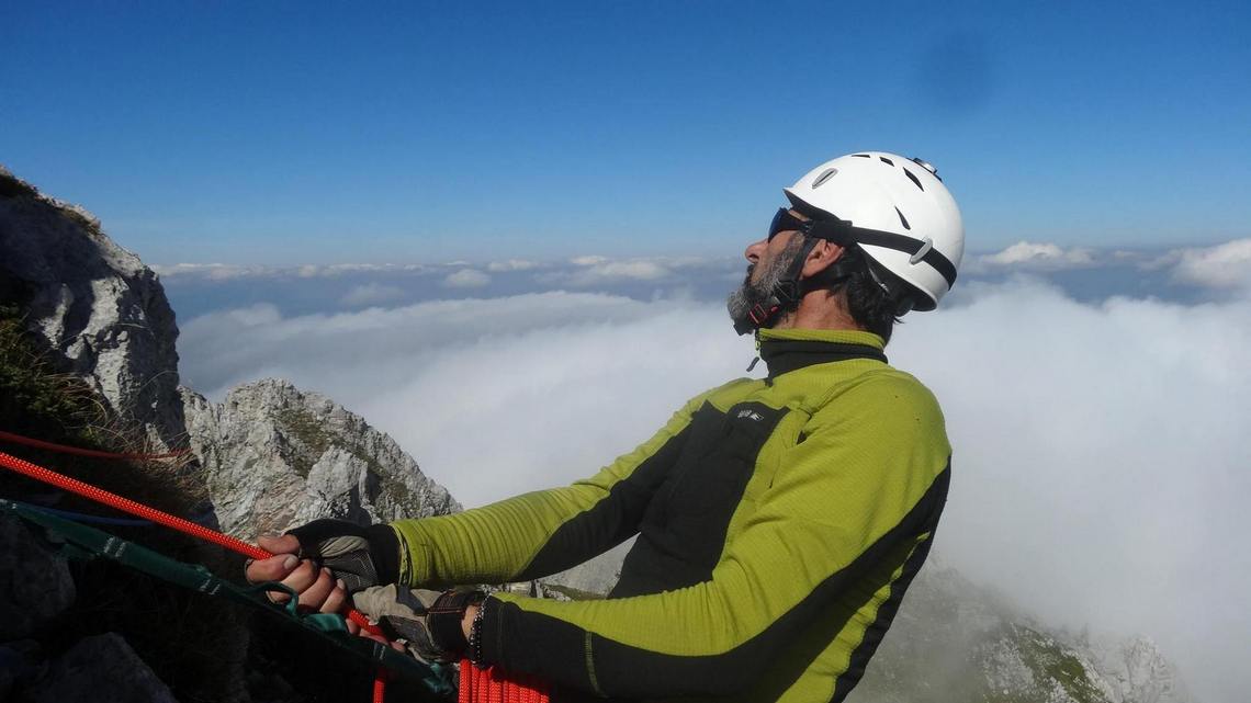 Armando Graziani sul Dente del Lupo