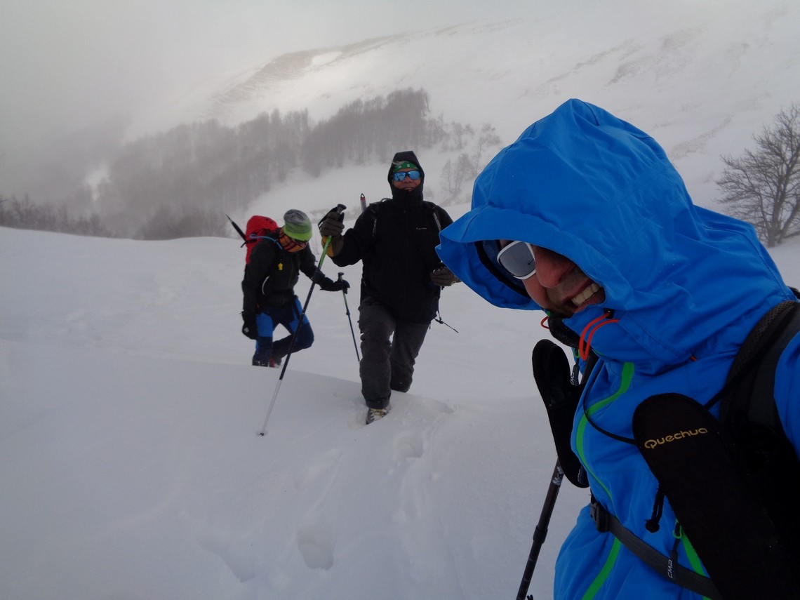 Ci arrendiamo a quota 1900m