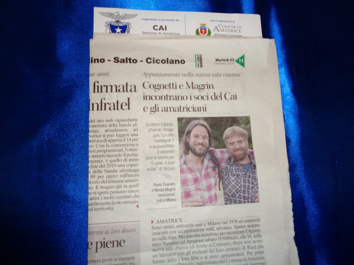 Anche sui giornali