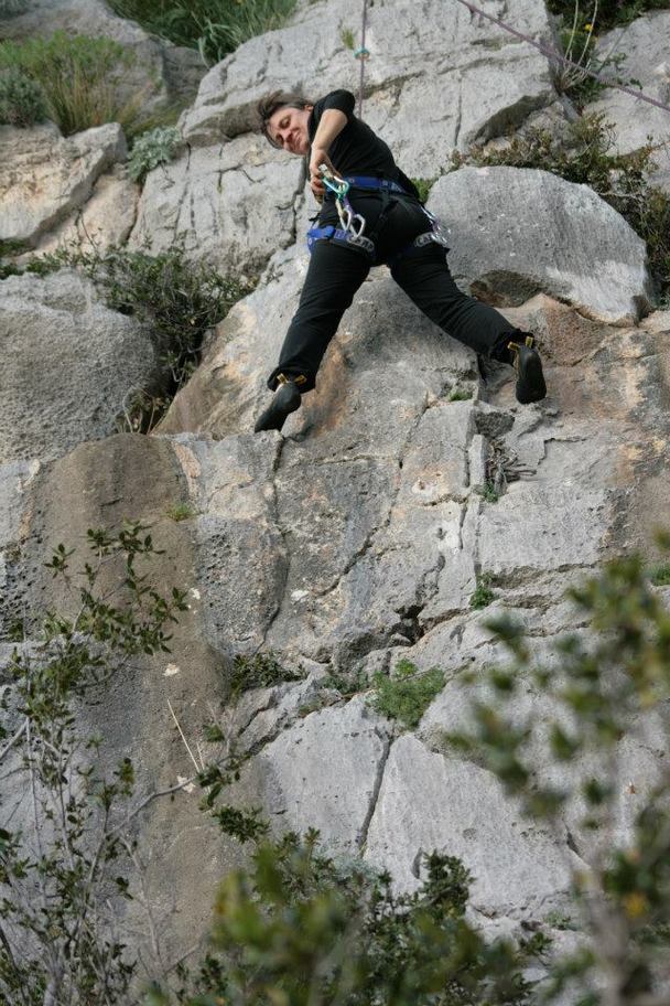 Anche Gianna Carpentieri arrampica