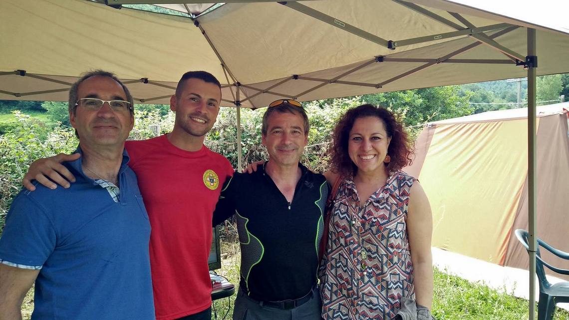 Da sinistra il Catello Cascone Presidente CAI Monterotondo la mia sezione attuale